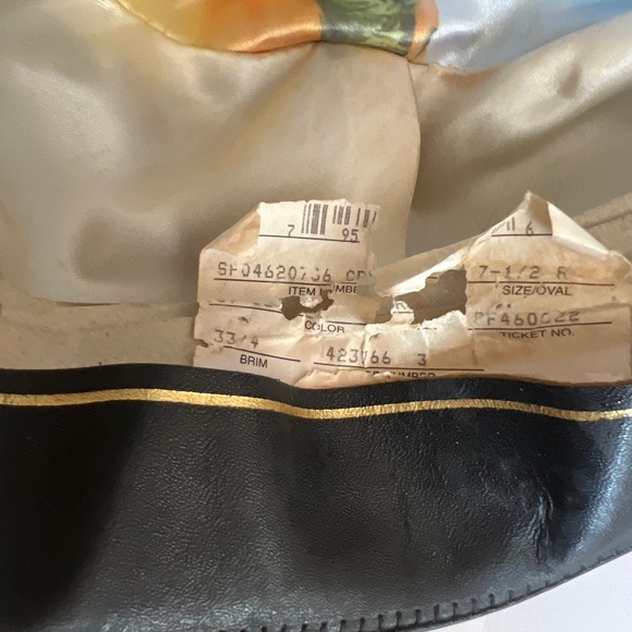 Stetson Black Wide Brim Hat XXXX Beavor Vintage 7 1/2 - Picture 8 of 16